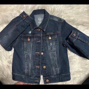 Wonder Nation Dark Blue Denim Jacket for Kids
